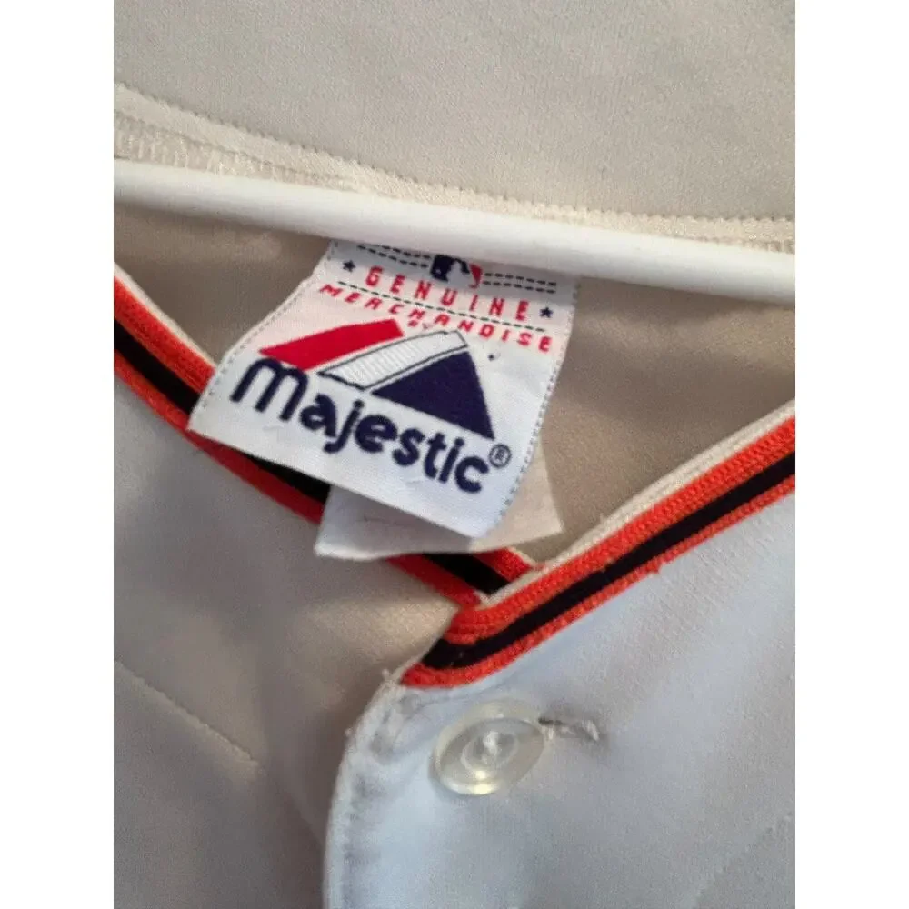 Vintage MLB San Francisco Giants Majestic Sewn Blank Baseball Jersey Sz 2XL READ